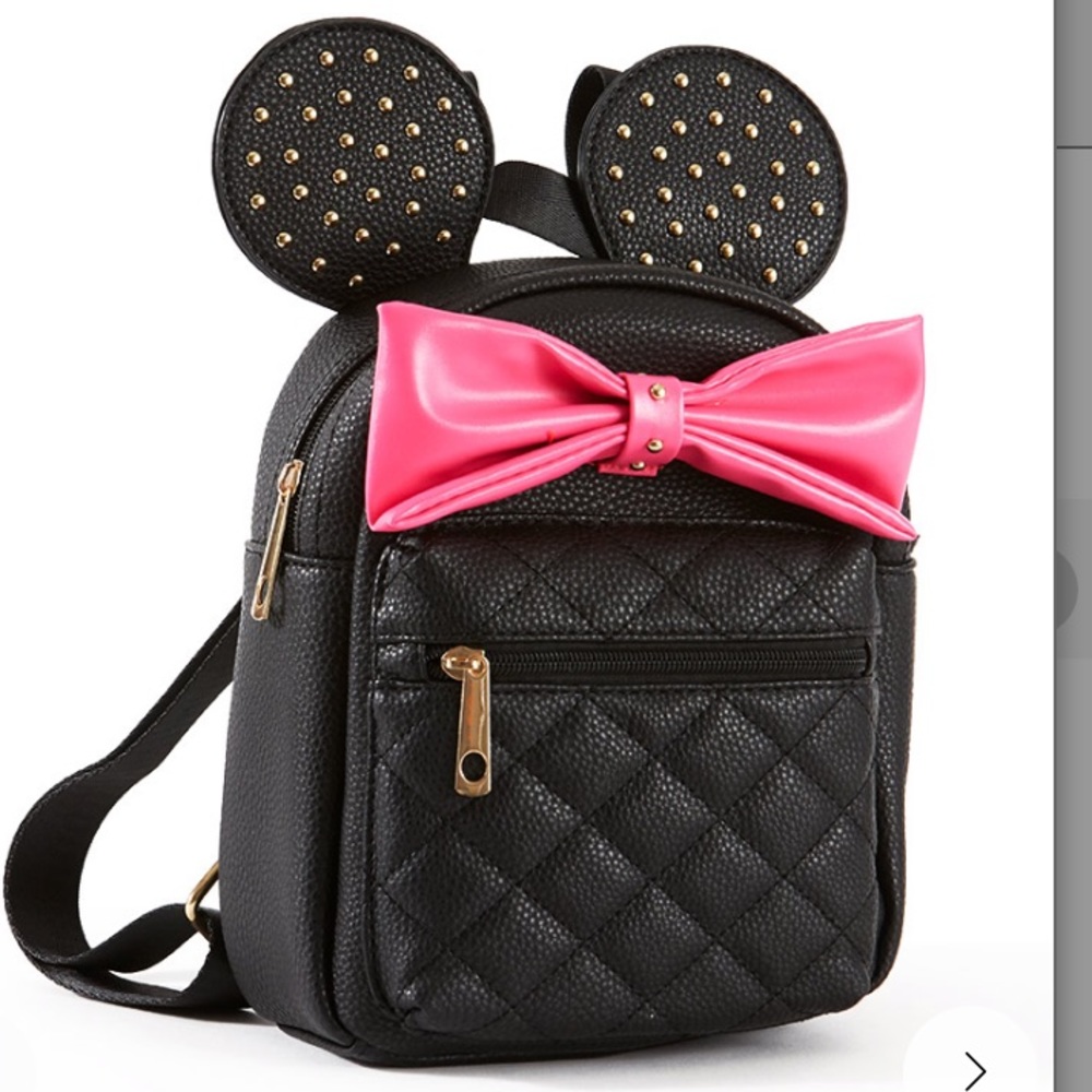 Mouse Ears with Pink Bow Mini Backpacks